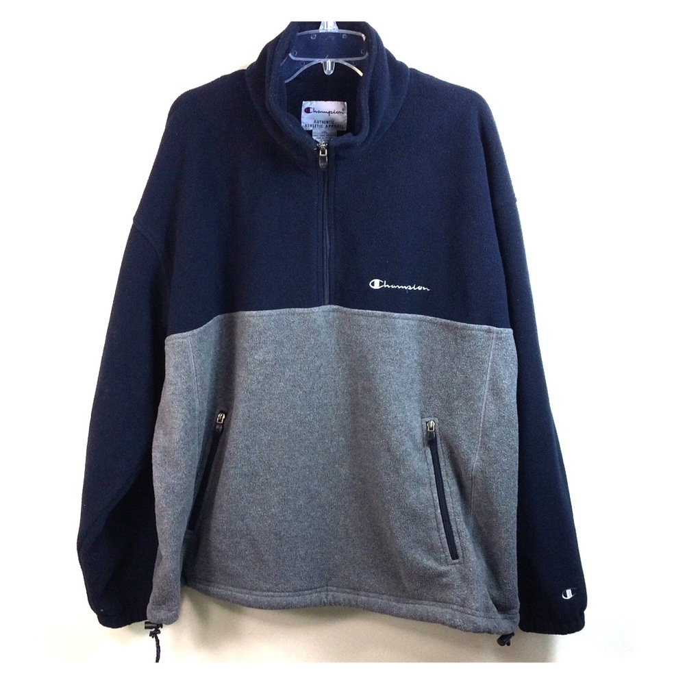 Champion Fleece Jacket Size 2XL Blue Gray - Picture 1 of 6